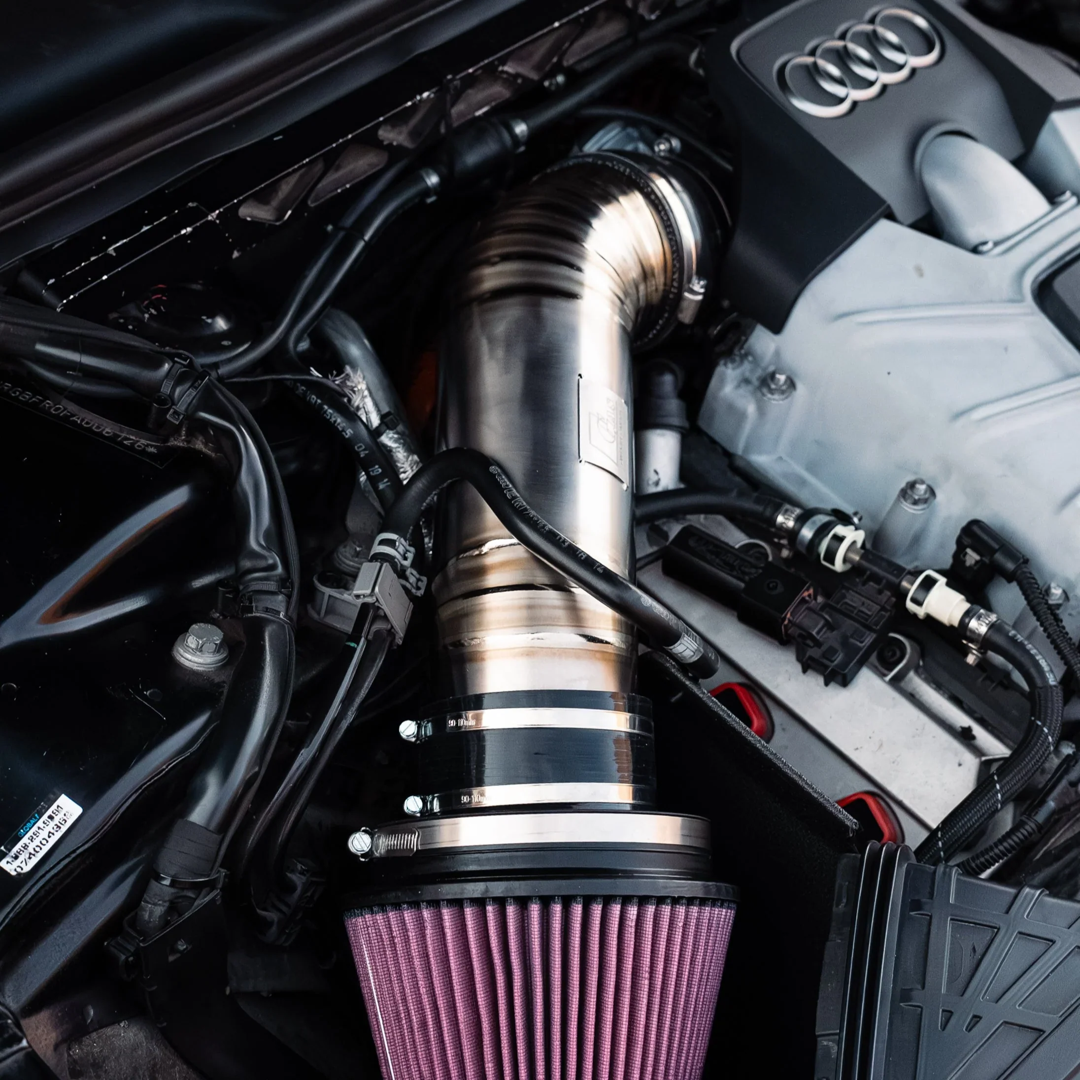 GAS Omega 102mm Titanium Intake C6 A6 3.0T - Image 3