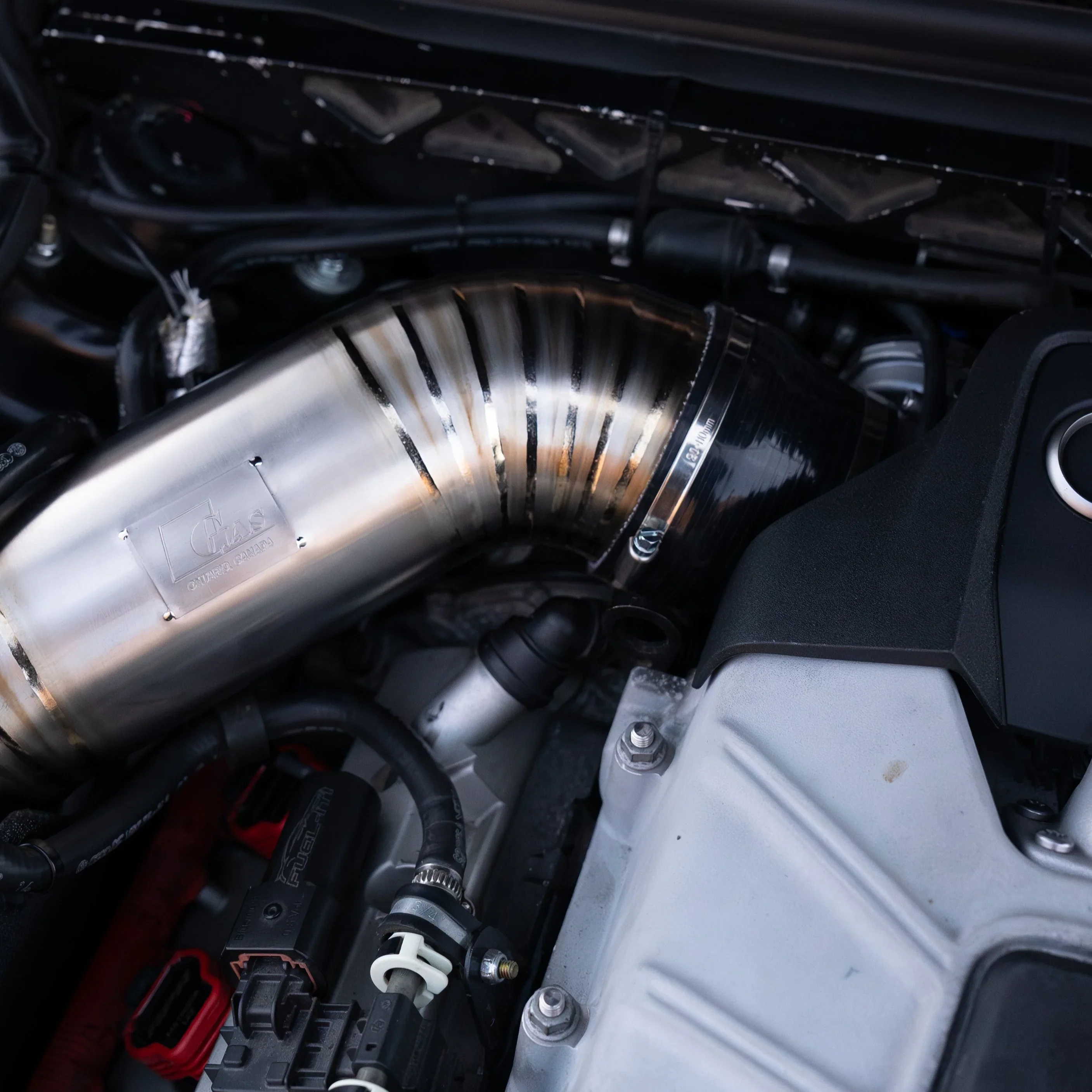 GAS Omega 102mm Titanium Intake C6 A6 3.0T - Image 4