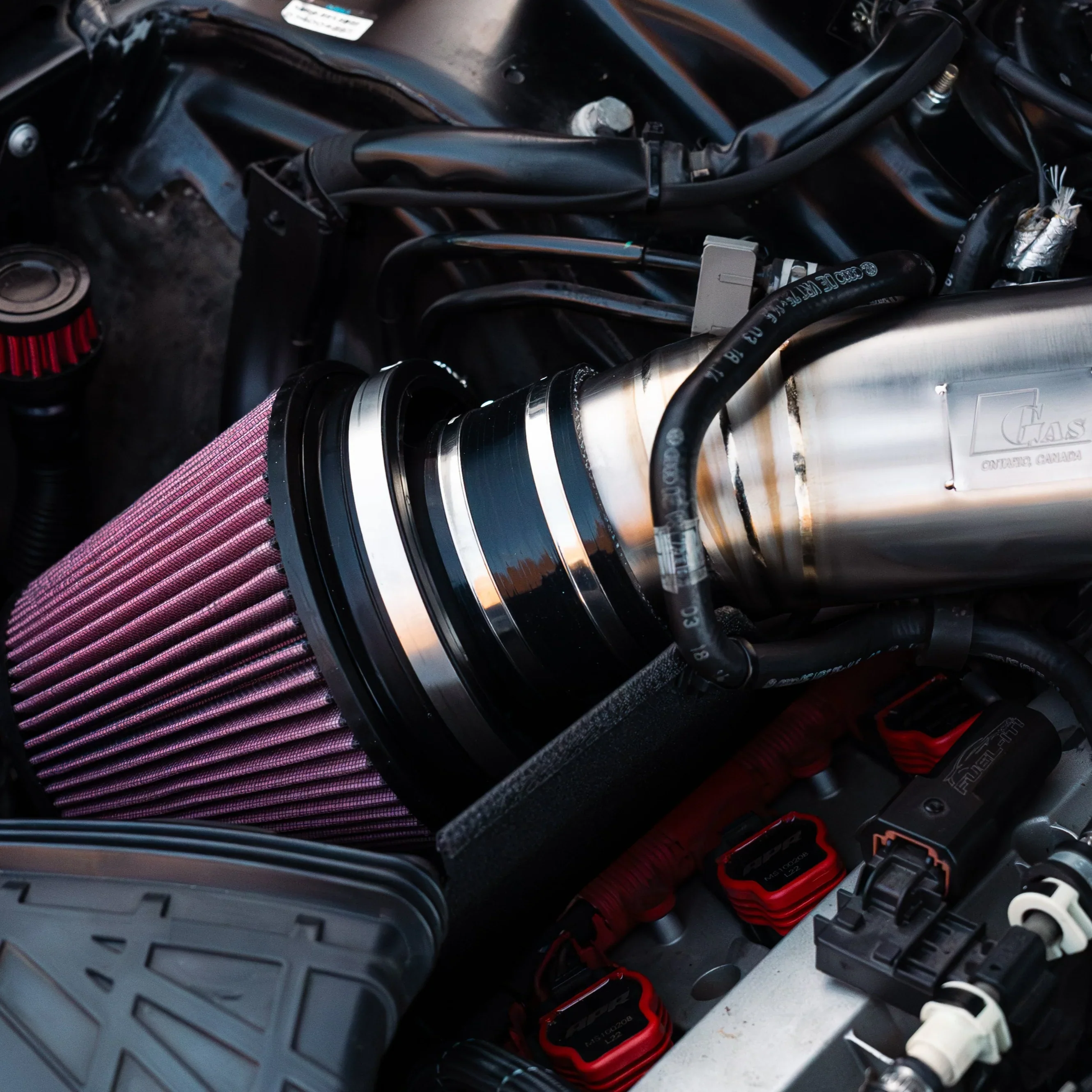 GAS Omega 102mm Titanium Intake C6 A6 3.0T - Image 5