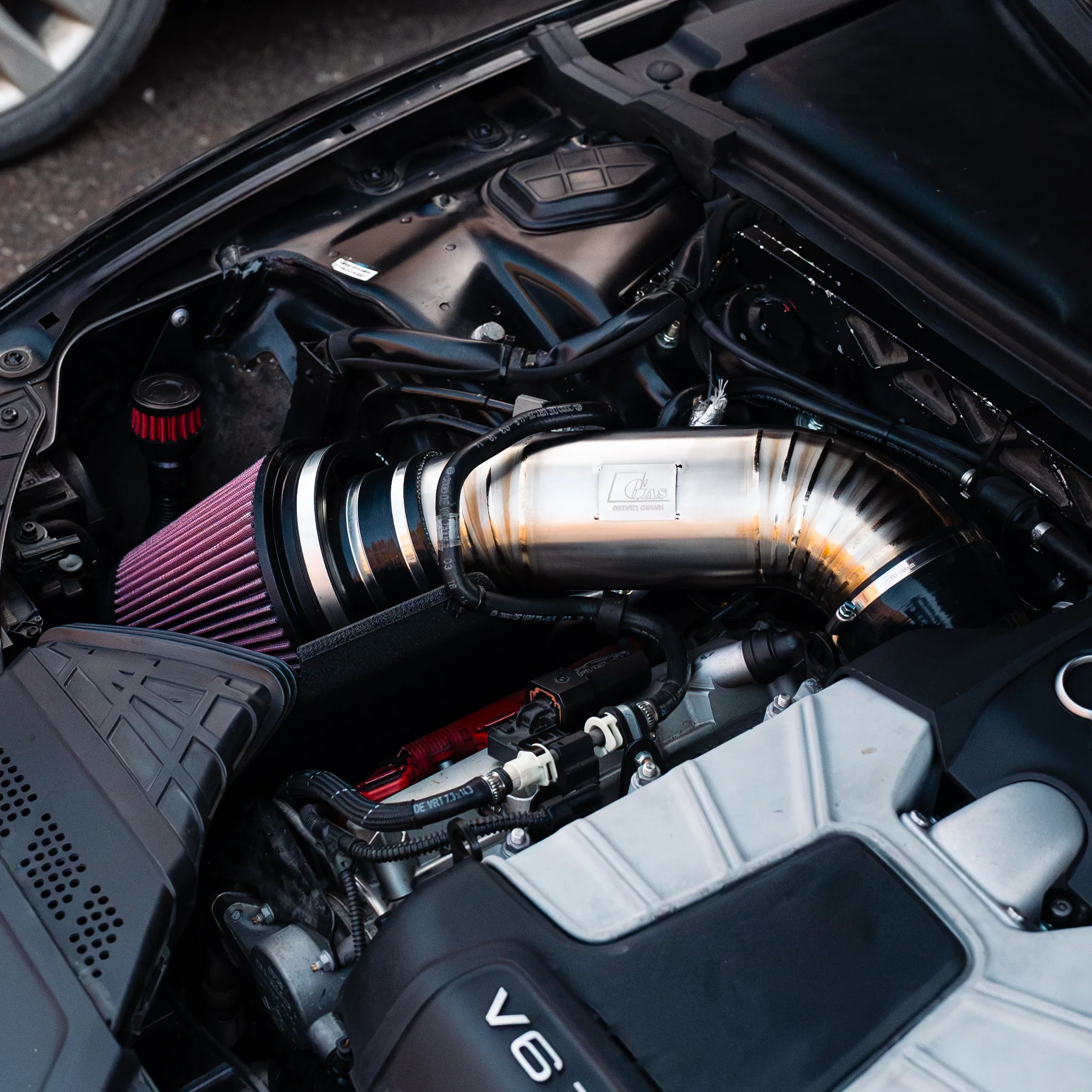 GAS Omega 102mm Titanium Intake C6 A6 3.0T - Image 6