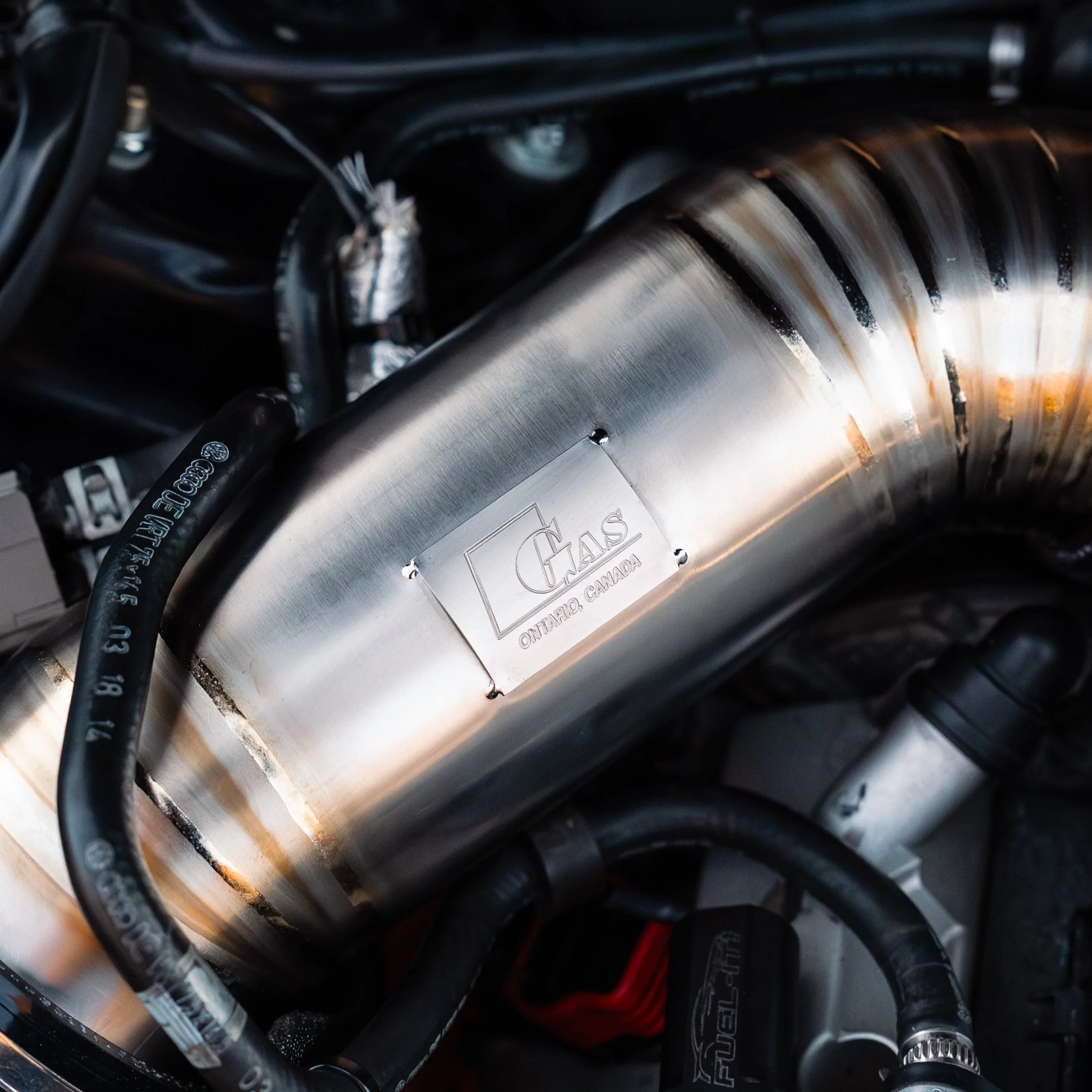 GAS Omega 102mm Titanium Intake C6 A6 3.0T - Image 7