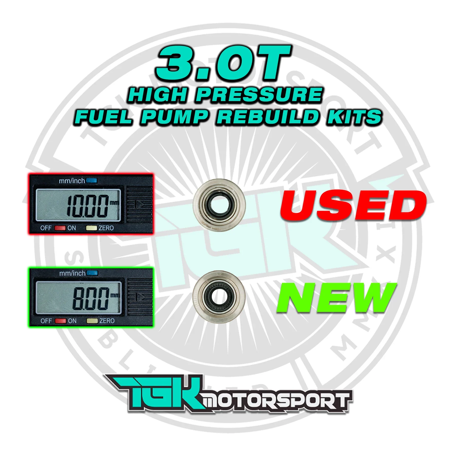 TGK Motorsport High Pressure Fuel Pump Seal Rebuild Kit - 3.0T - Image 3